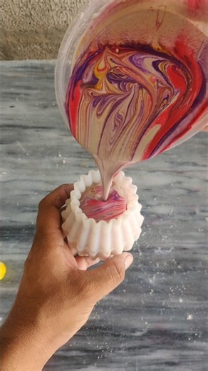 I made Concrete Candle Jar using Silicone and 3D-Printing