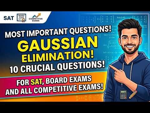 Gaussian Elimination Method Explained | Solve Linear Equations Fast & Easy Matrix Trick #maths #yt