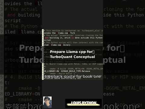 🚀 Python Script: Boost AI Agents with TurboQuant & Llama.cpp! #TurboQuant #llam