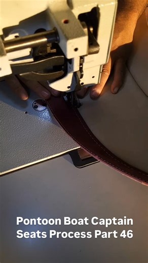 Corina & Jesse on Instagram: "Pontoon Boat Captain Seats Process Part 46"