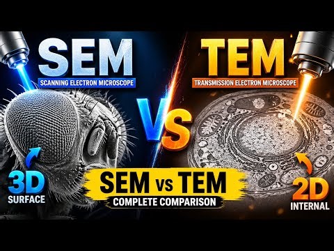 SEM vs TEM Explained Clearly | Working Principle, Image, Differences | Electron Microscope Physics