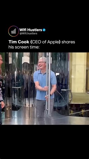 Discipline | Mindset | Motivation on Instagram: "Apple CEO Tim Cook recently opened up about his personal screen-time habits in an exclusive interview with CBS News. Despite being the architect of Apple’s Screen Time feature, Cook admitted he was surprised by how much time he spent on his devices. He revealed that after reviewing his own usage data, he found himself picking up his phone more often than he realized. This led him to adjust his habits, including reducing notifications and setting s