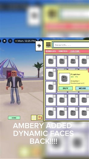 AMBERRY ADDED DYNAMIC FACES BACK!!!!￼