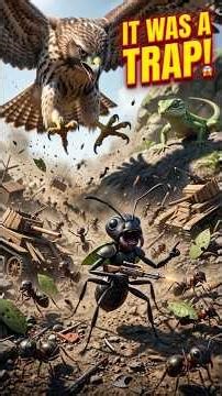 🐜 “The Lizard Used Ants as BAIT… Then the Sky Started Attacking! 😨🦎⚔️”