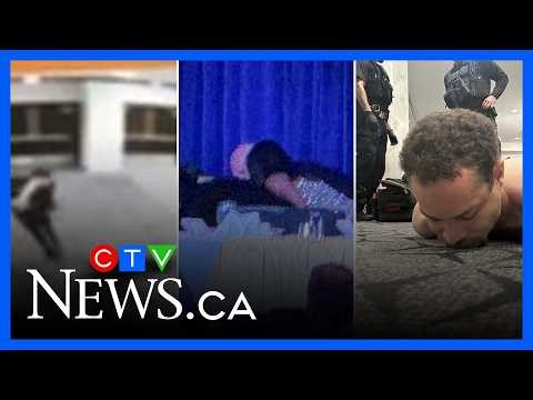 Watch alleged gunman running through venue at the White House Correspondents dinner