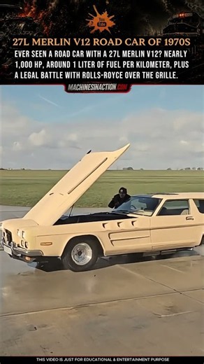 27L Merlin V12 Road Car Of 1970s