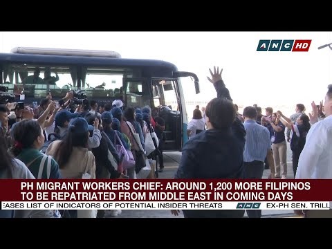 DMW Chief: Around 1,200 more Filipinos to be repatriated from Middle East in coming days | ANC