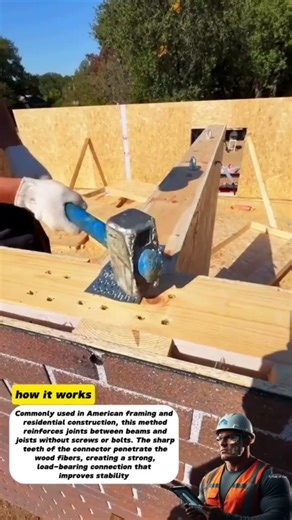 Structural Wood Beam Connection Using Nail Plate Connector