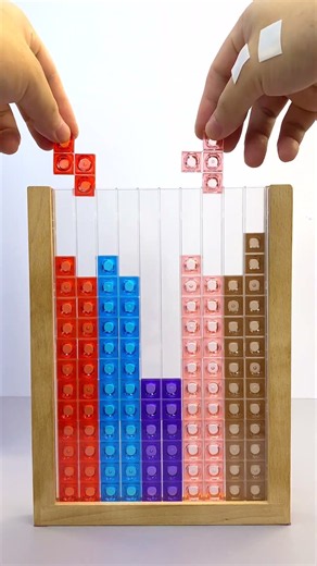 Incredible Colorful 3D Tetris #shorts #asmr #asmrsounds #oddlysatisfying #satisfying