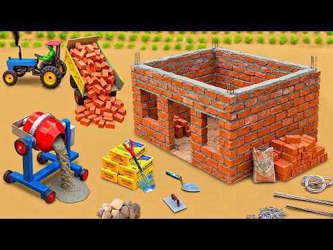 DIY Mini Brick and Cement House Build Strong Miniature Construction Science Project