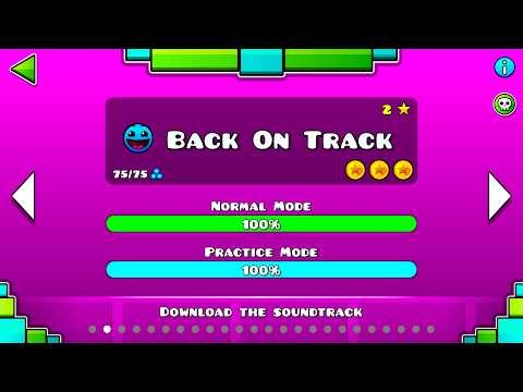 Geometry Dash - Back On Track 100% + All Coins