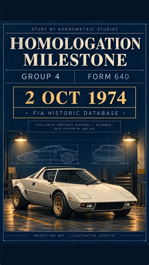 1974 Lancia Stratos HF: Built for Rallying