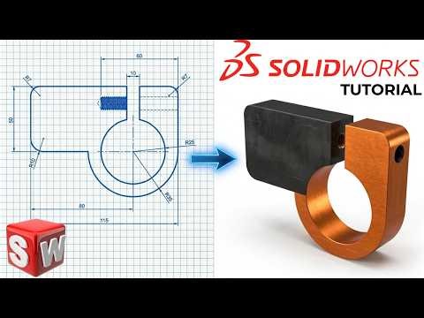 SOLIDWORKS Tutorial | Beginner Practice Exercise #32