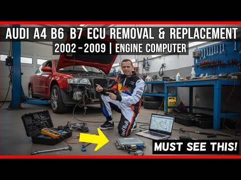 Audi A4 B6 B7 ECU Removal Replacement (2002–2009) | Engine Computer Removal Replacement