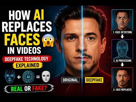 How AI Replaces Faces in Videos 😳 | Deepfake Technology Explained
