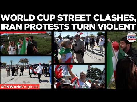 Iran World Cup Chaos: Scuffles Break Out As Anti-Regime Protesters Rally In California