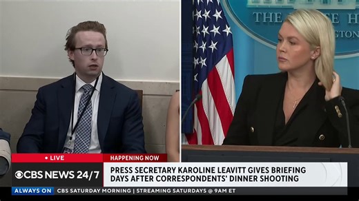 White House press secretary Karoline Leavitt confirms that White House chief of staff Susie Wiles will meet with top federal law enforcement officials this week to discuss considerations for the president's security at "major events" moving forward after the White House Correspondents' Dinner shooting."As you heard from the president himself, he continues to have trust in the United States Secret Service," Leavitt said. "... With that said, obviously, the White House is always asking the tough q