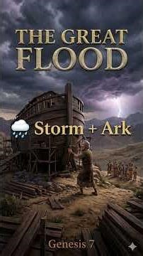 The Great Flood Begins | Genesis Chapter 7 Bible Story #biblestory #bibleanimation #genesis7 #bible