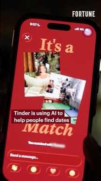 Tinder is using AI to help people find dates #AI #dating