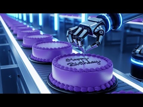 How Robots Make Cakes in a Fully Automated Mega Factory : The Incredible Process You’ve Never Seen!