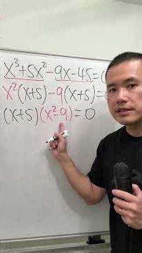 How to solve a cubic equation, factor by grouping