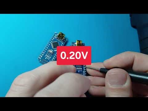 Resoldering the arduino nano microcontroller