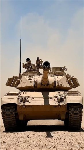 Ai M1 Abrams shooting at an Iraq position