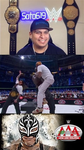 Omos Suspended from AAA after attacking Rey Mysterio on AAA LUCHA LIBRE 8/22/26 #aaa #wwe #soto619