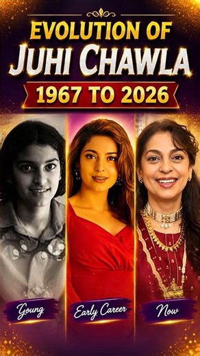 From Miss India to KKR Queen 💖 | The Timeless Evolution of Juhi Chawla #shorts #juhichawla