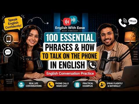 100 Essential Phrases & How to Talk on the Phone in English | Real English Conversation Practice