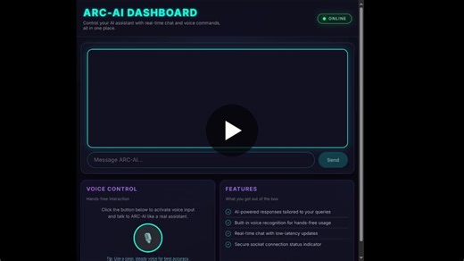 ARC-AI Automates OS and Browser Actions with Voice Commands | Aashutosh Bairagi posted on the topic | LinkedIn