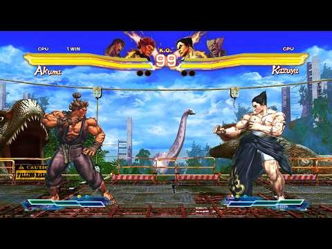 SFxT | Ryu & Akuma vs Heihachi & Kazuya - Street Fighter X Tekken