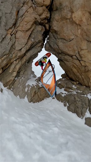 Windsurf on snow ❄️