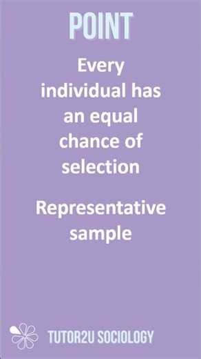 Random Sampling | Evaluating Research Methods | AQA A-Level Sociology