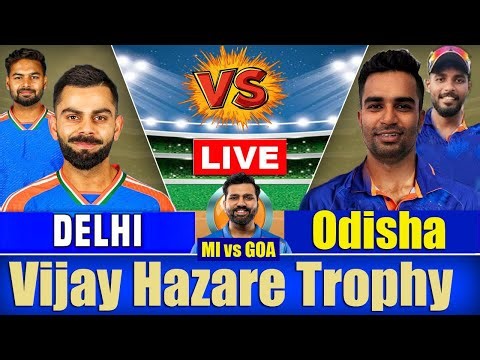 Live: Mumbai vs Goa, Match- Live Cricket Score, Last 5 Ove | Vijay Hazare Trophy Dehli vs Ods Today