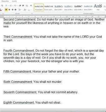 The Ten Commandments