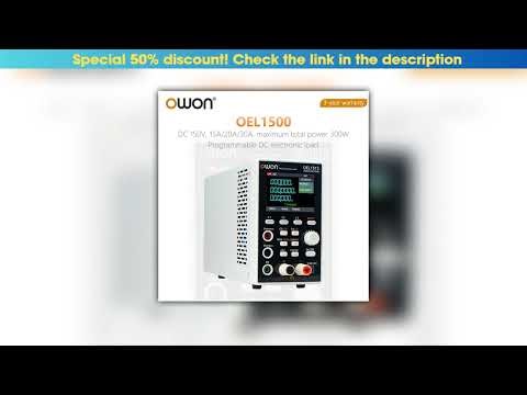 Hot Picks OWON Programmable DC Electronic Load OEL15 Series Digital Battery Capacity Tester 150V/30