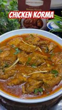 Chicken Korma Recipe 😍 | Creamy & Royal Chicken Korma ✨🔥 #shorts
