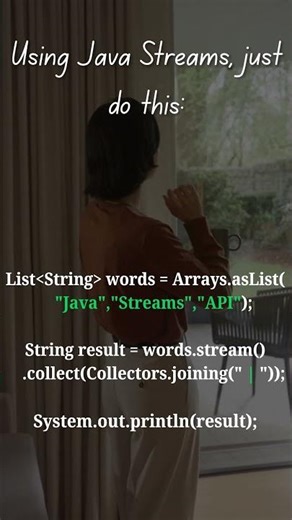 Join Strings Like a Pro ⚡Java Streams Made Easy 🔥 #coding #motivation #codeprep #java #java8 #study