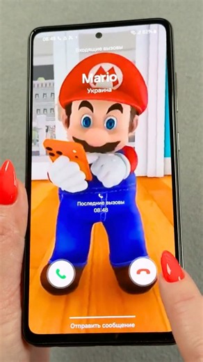 Samsung Galaxy А52s 😂 Mario Incoming call #short #videoshort #incomingcall