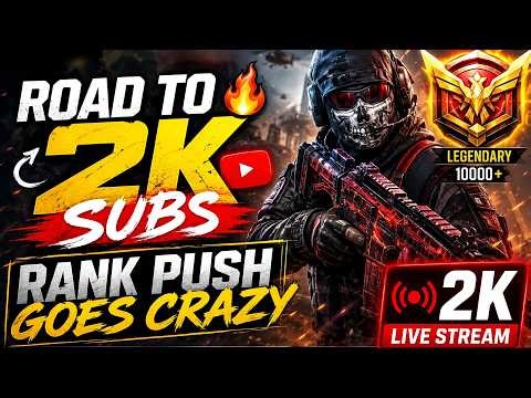 🔴 ROAD TO 2K Sub's🔥 RANK PUSH GOES CRAZY | 2K LIVE STREAM | CODM LIVE
