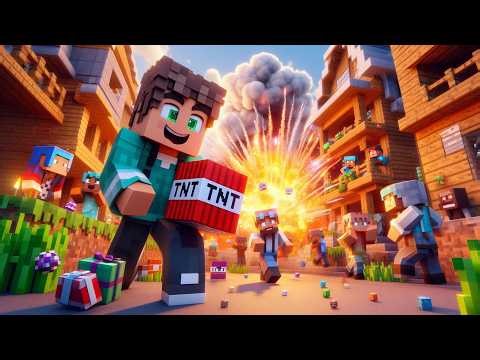 Minecraft TNT Blast Village Live 014
