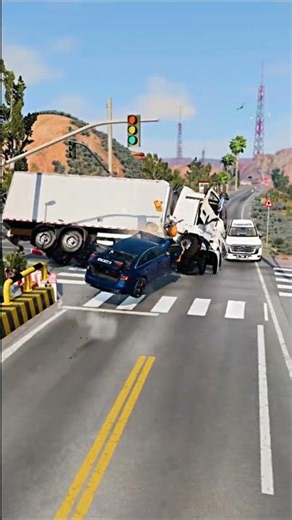 Realistic Highway Car Crashes #130