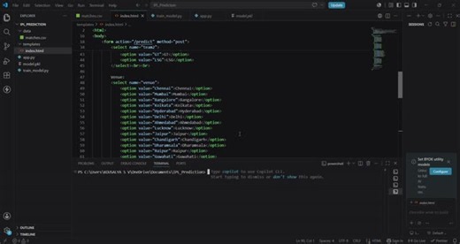 #internpe #machinelearning #artificialintelligence #ipl #sportsanalytics #datascience #predictivemodeling #ai #cricketanalytics | Kousalya S V