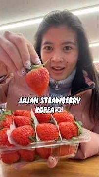 JAJAN STRAWBERRY KOREA🇰🇷 #seoul #korea #aviranisha #koreanstreetfood #koreanfood