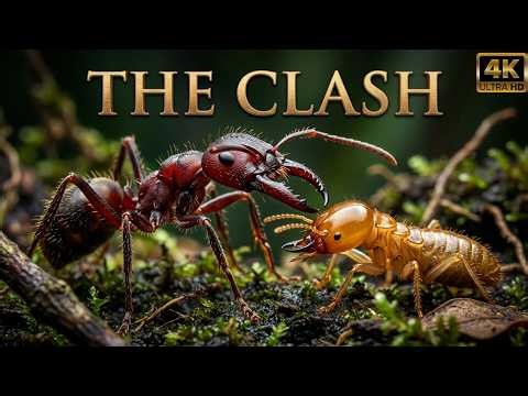 🐜 ARMY ANTS vs TERMITES - Millions of Warriors in an Epic Battle - 4K Wildlife Documentary