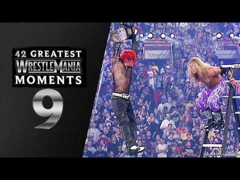 Edge spears Jeff Hardy off a 20-foot ladder | WrestleMania X-Seven: 42 Greatest WrestleMania Moments