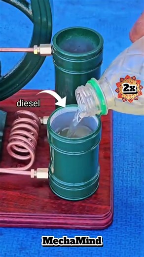 Tiny 16cc Diesel Engine That Actually Works 🔥