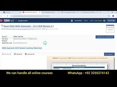 Excel 2021 Skills Approach - Ch 2 Skill Review 2.1 | Excel 2024 Chapter 2 Skill Review 2.1