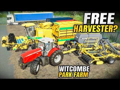 GIVEN A FREE HARVESTER? | Witcombe Park Farm Farming Simulator 25 - Episode 39